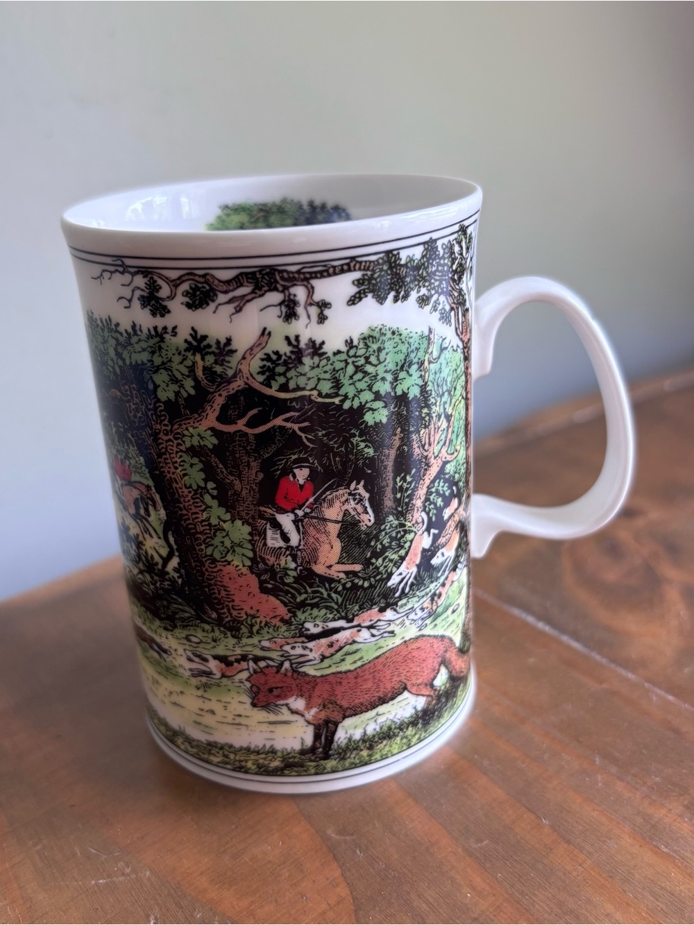 Dunoon Country Pursuits Hunting by Jane Adderley Mug-Fine Bone China-England